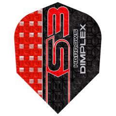 Harrows Dimplex S3 Red NO6 - Dart Flights
