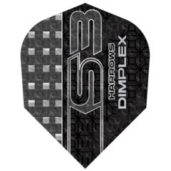 Harrows Dimplex S3 Black NO6 - Dart Flights