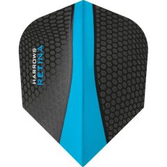 Harrows Retina Flight Zwart / Aqua Blauw | No.6