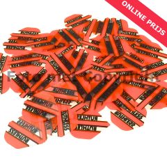 Ruthless Panel Flight Transparant Orange - Dart Flights | STD