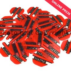 Ruthless Panel Flight Transparant Red - Dart Flights | STD