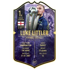 Ultimate Darts Card Luke Littler World Champion 2025