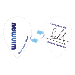 Winmau Steve Beaton Oversized Pear White - Dart Flights